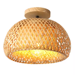 Handmade Chinese woven bamboo pendant light