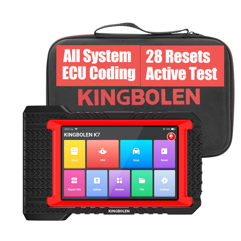 lifetime free KINGBOLEN K7 7 inch tablet All systeemdiagnosetool ECU coding Active test AF reset 28 resets