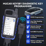 MUCAR KEY581 IMMO key programming tools, key remote generation, built-in CANFD protocol, 9 reset, lifetime free update, Mucar