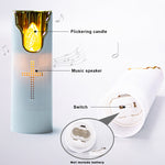 modern European Mini LED Koude White Rookvrije Gebedskaarsen Electronic Music Handheld Kaarslamp Nacht Church