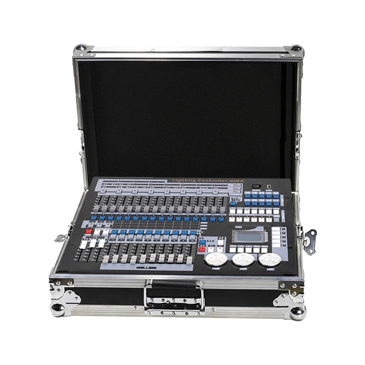 Vluchtkoffer packaging 1024-kanaals DMX console controller for Par-lampen and moving koppen DJ/disco gebruik