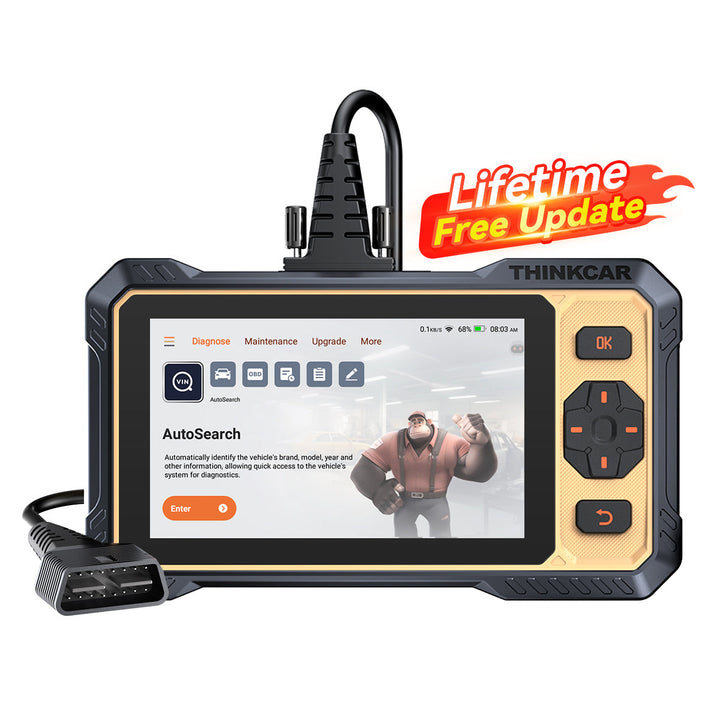 Lifetime free updates THINKCAR Thinkscan 662 CAN FD diagnostic tool 4-system scan tool 12 reset functions bidirectional control automotive scanner