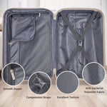 Harde suitcase with 4 spinnerwielen, uitbreidbare trolleytas including reistrolley & toilettas for on travel