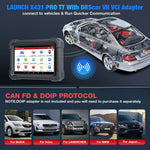 US EU Warehouse Launch X431 Pro TT full-feature diagnostic tool for the most 12V Cars OBD2 Scanner CAN FD & DoIP with 38 Rese