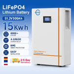 EU stock 50kWh Power Wall Lithium battery 51.2V 1000Ah 900Ah 600Ah 314Ah 15kWh 16kWh 48V LiFePO4 for home storage system