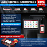 US EU Warehouse Launch X431 PRO3S+ ELITE All System Automotive Scan Tool with SmartLink 2.0 connector, vergelijkbaar with X43