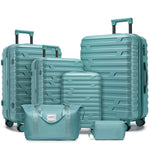 Elegant black design luggage set 6-piece ABS hard-shell luggage with TSA-locks, products from Chinese factory for on tra | Reizen & Bagage