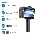 portable 12,7 mm handbediende inkjet codeerprinter for printen of houdbaarheidsdata and nummers on metal, glass, plastic bottles and zakken
