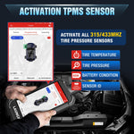 LAUNCH CRT5011 V2 TPMS diagnostic tool X431 Creader EU warehouse tire-pressure programming scan tool 315/433MHz