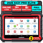 EU Warehouse Launch X431 Pro Elite Full system Intelligente Diagnostics OBD2 Scanner Bidirectional Auto Code reader