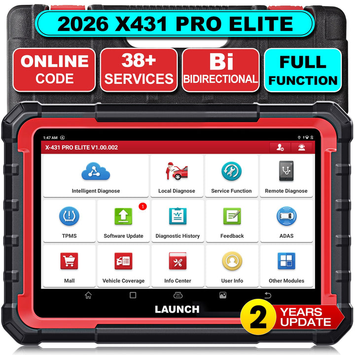 EU Warehouse Launch X431 Pro Elite Full system Intelligente Diagnostics OBD2 Scanner Bidirectional Auto Code reader