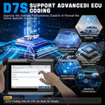 USA Warehouse XTOOL D7S Automotive Auto key Programmeringsmachine Scanner Automotive professional diagnostic Scanner for All 