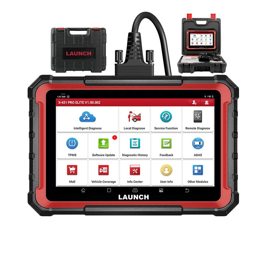 New release LAUNCH X431 PRO ELITE Auto Full-system diagnostics Tool OBD OBD2 Scanner 32 Reset CAN FD DOIP Coding Pk X-431 V