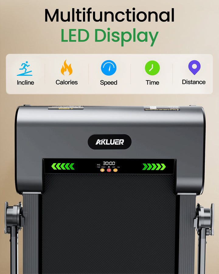 Direct factory source electric foldable treadmill with LED display home fitness equipment with 13% automatic incline EU stock