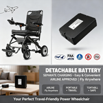 Electric wheelchair 12kg ultralicht portable electric wheelchair for elderly with lithium battery