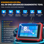 KINGBOLEN K8 Elite Full-system OBD2 Scanner for All Auto 'S CAN FD DoIP with 34 Resets lifetime free updates