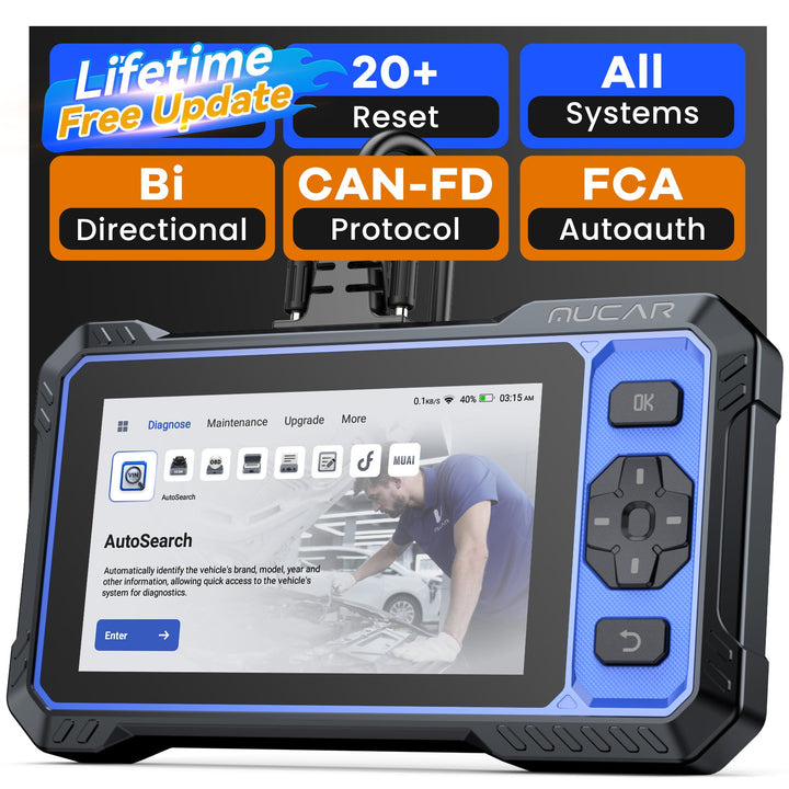 Lifetime free update MUCAR 682 OBD2 AI Diagnostic tool Full-system diagnostics Bidirectional CANFD OBD2 Automotive Scanner