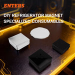 63,5*63,5mm New Manual Square fridge magnet with Tandwielkern 1 year warranty DIY Craft Hot product 2025