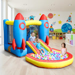 commercial Partij Inflatable Bounce Home Peuter Outdoor Indoor Bouncy castle Combo With Ball pit, Slide, Mand, Trampoline