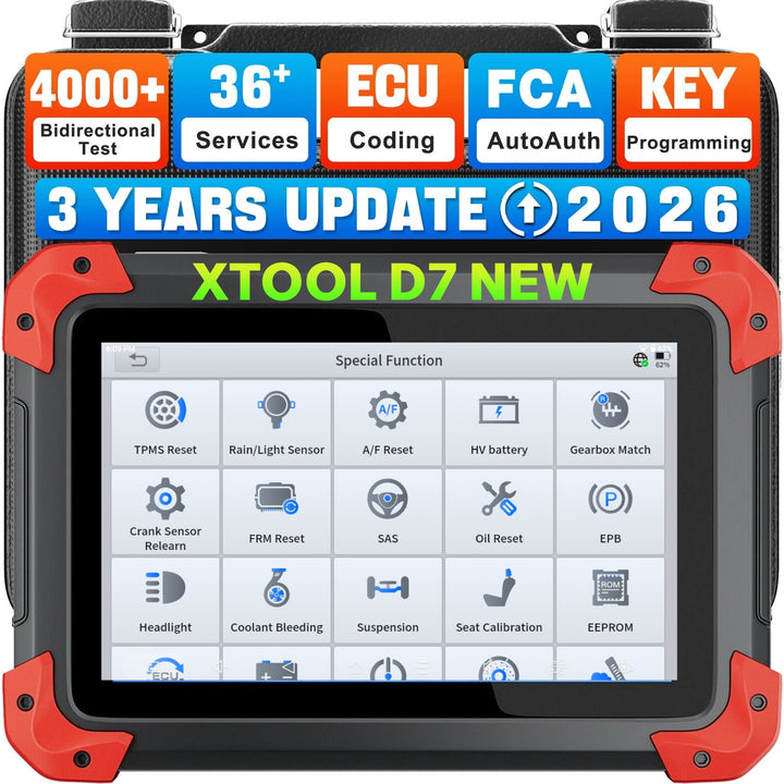 EU Warehouse XTOOL D7 EU Car Motor diagnostic tool EUC Test Diagnostics Tool full system ODB2 scanner with 3 year free update