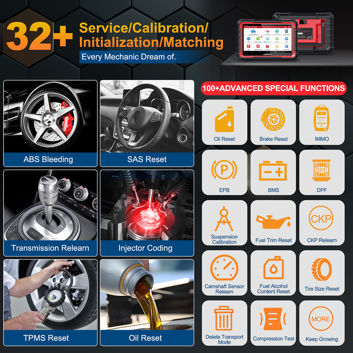 US EU Warehouse LAUNCH X431 PRO Elite 2026 new bidirectional Scantool with CAN FD DoIP Auto diagnostic tool