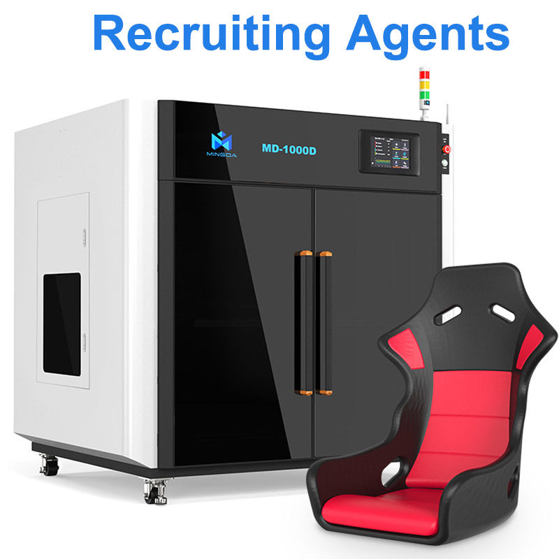 Mingda MD-1000D Enclosed 1000mm*1000mm*10000mm FDM Plastic Prototype Printers Large format Industrial Auto Bumper 3D printer
