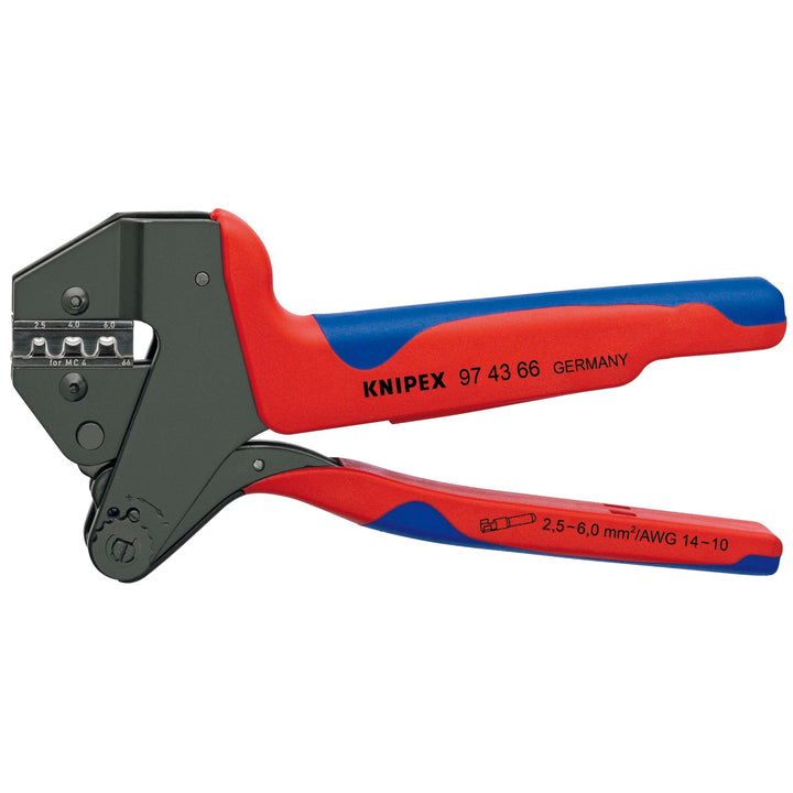 KNIPEX 97 43 66 Universal crimping pliers for & for EVO2 for interchangeable dies Combinatietang Wire end Made in Germany