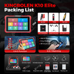 US EU Warehouse 2026 Kingbolen K10 Elite Bidirectional OBD2 Scanner with Topology map CANFD DOIP ECU coding Diagnostics Devic