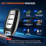MUCAR KEY581 key programming tool with SMARTKEY 2 pcs Smart Remote sleutelblad CR2032 battery 60s fast generatie onbeperkt he