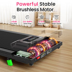 Treadmill with 2,5 pk brushless motor and 6% manual incline, EU-stock, direct shipping