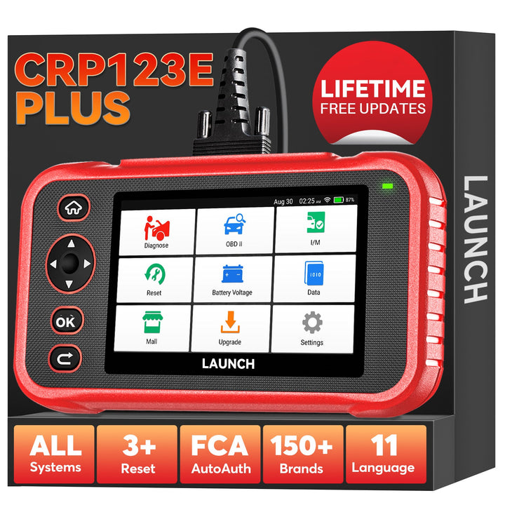US EU Warehouse LAUNCH 2026 CRP123E PLUS OBD2 Scanner Latest Elite Code reader Motor ABS SRS Transmission Auto Diagnostic too