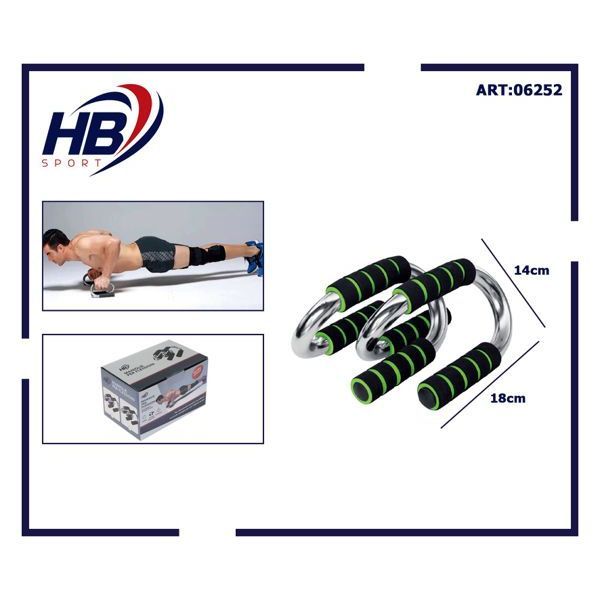 Green S-vormige electrolytic verzinkte stainless steel durable AB Zone home-use sit-up push-up support