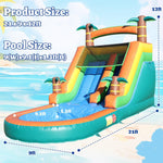 commercial PVC outdoor inflatable water slides for adults and kids with blower for parties in the garden