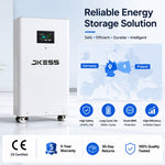JKESS 51.2V 280Ah 15kWh LiFePO4 Energy storage system 6000 cycles Smart BMS Household solar battery EU stock Germany warehouse
