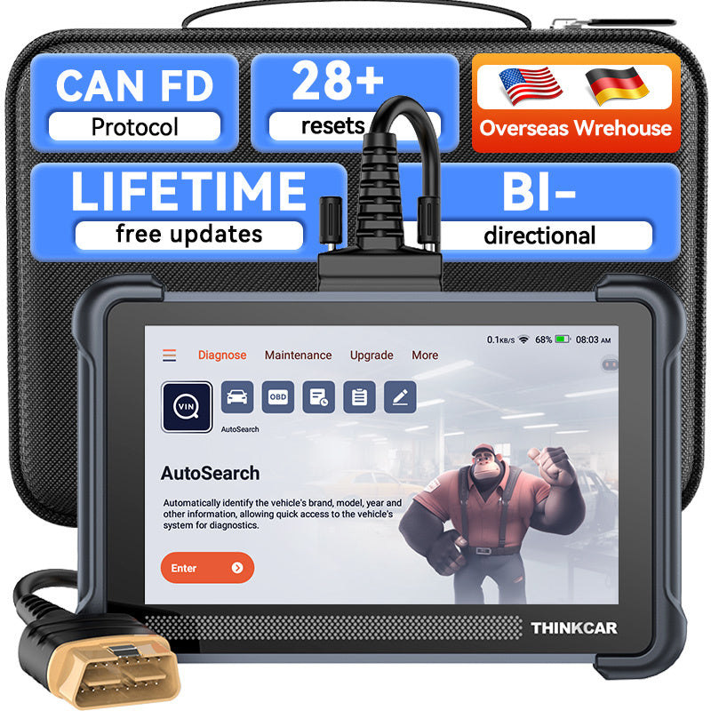 THINKCAR THINKSCAN 672 Bidirectional Diagnostic tool Full system 28 Maintenancesresetfunctions OBD2 Scanner