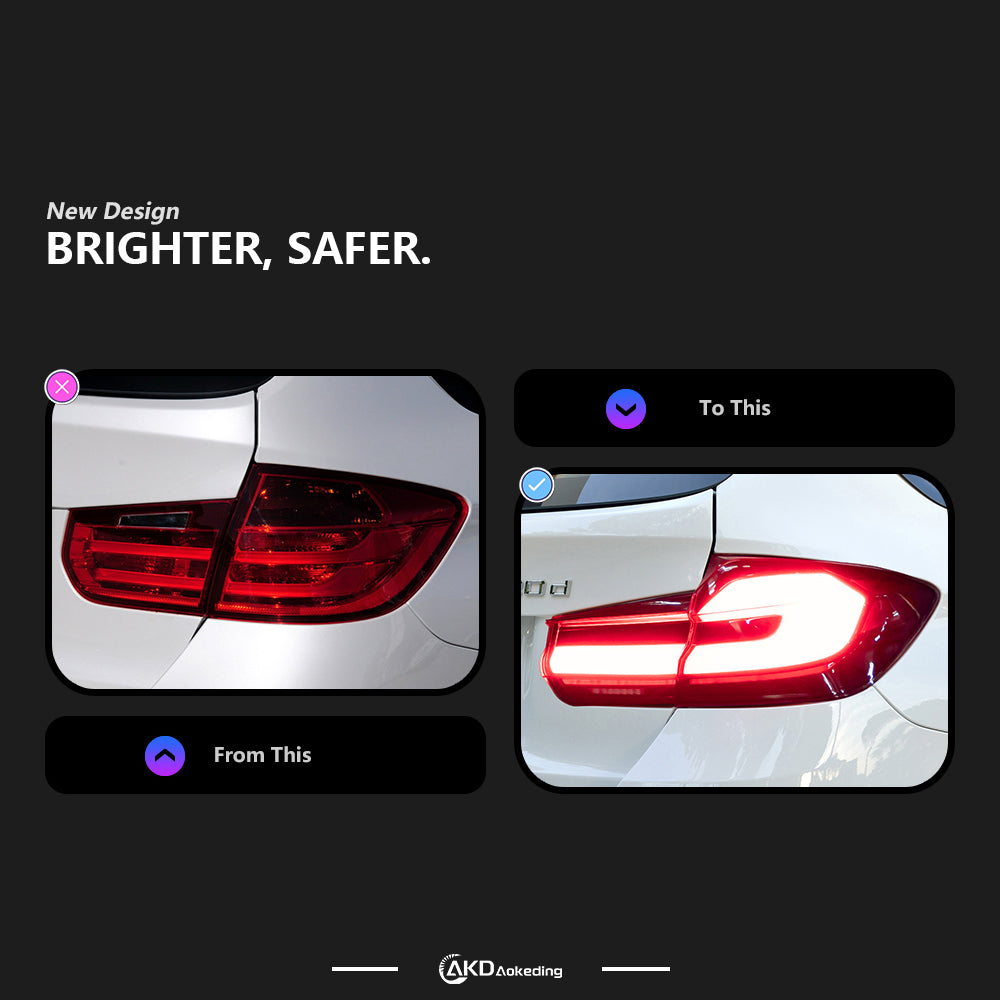 AKD Car Styling tail light for BMW F31 2013-2019 320i 328i 330i Tail lights Mistachterlichten DRL signal car accessories