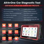 Usa EU warehouse LAUNCH X431 Pro Elite bidirectional Scan Tool full system diagnostic Scanner with CAN FD & DoIP FCA Autoauth