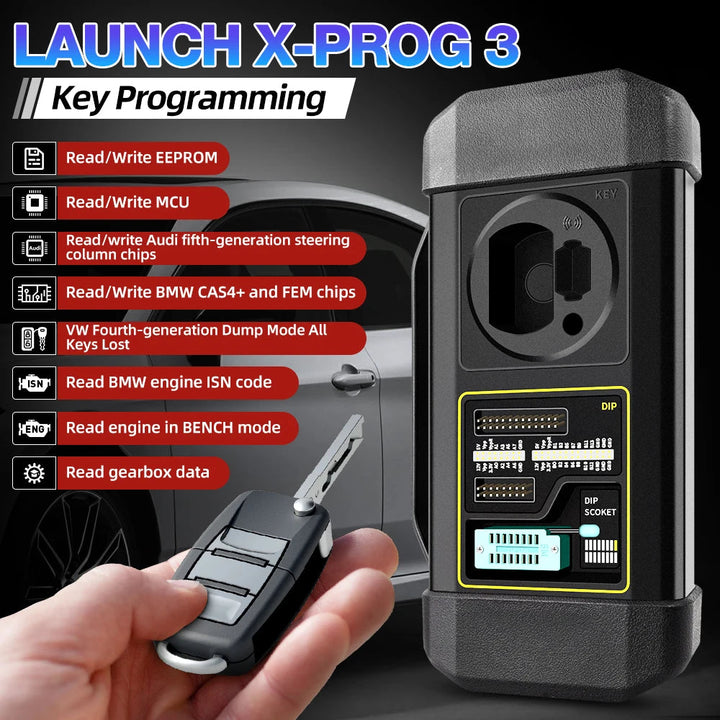US EU Warehouse LAUNCH X431 X-PROG3 Auto IMMO Programmer Immobiliser Tool Smart Keys remote control