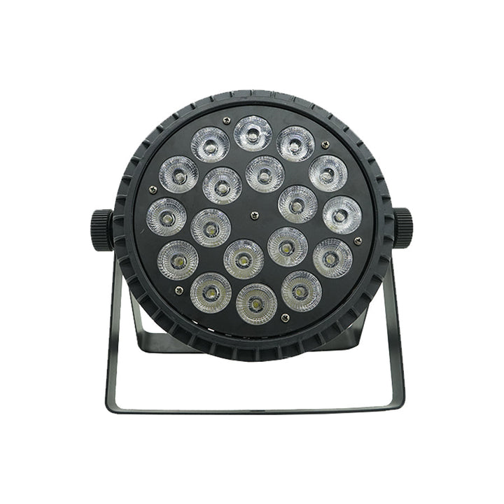 Stage Flat Light 18x18W LED Par RGBWA UV 6in1 DJ Stageverlichting Aluminium material suitable for wedding Church Feestzaal Ba