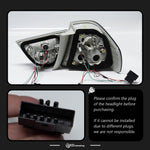 2 pieces AKD tail light for BMW E90 320i 325i 2009-2012 latest styling turn signal brake reverse light car accessories modified