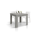 Isabel Uitschuifbare Dining table 90 to 180 cm Cementgrijs Melamine Afwerking For Binnengebruik