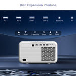 EU Stock 4K Support Projector Flixtone D9W Mini 2500 ANSI Lumen 1080P FHD Android LED Autofocus Home Theater Projector