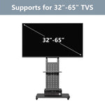 Unho universal Rotating Vertical Tv Vloerbevestiging Stand Bracket For 32-65 Inch Tv Stand Max Belasting 50Kg In height adjustable 130-160Cm