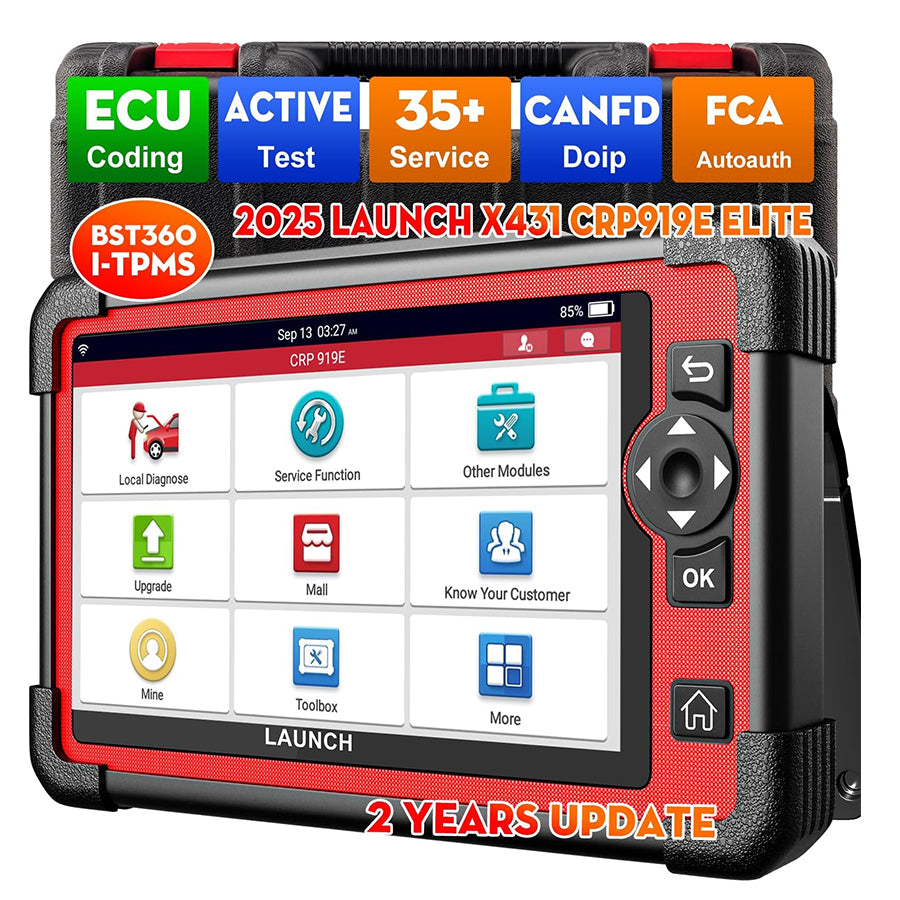 EU warehouse Launch X431 Crp919e Crp919x full system OBD2 diagnostic tool Scanner ECU Codeermachine with 2 year