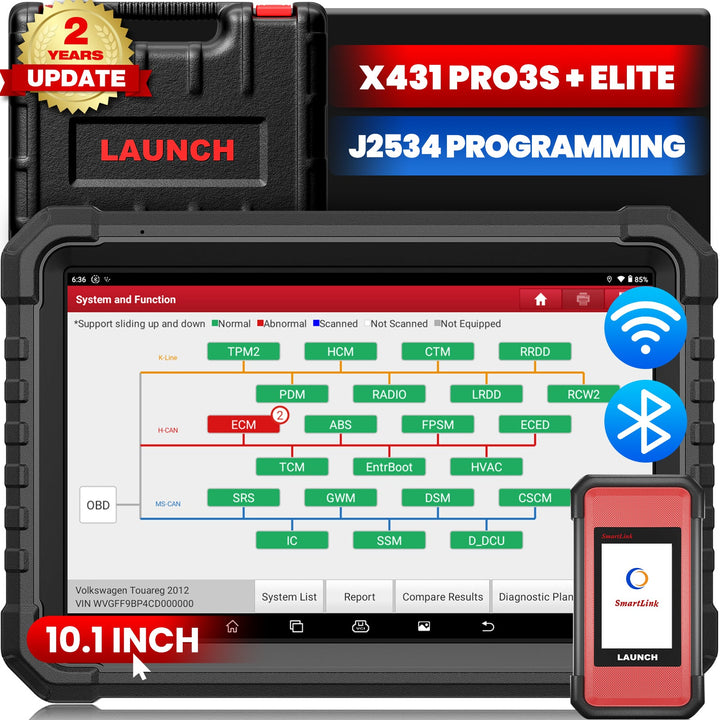 Usa warehouse LAUNCH X431 Pro 3S Elite Auto diagnostic Tools J2534 Programma topology map ECU coding Auto Obd OBD2 Scanner