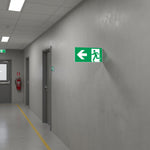 Emergency exit Links Arrow Aluminium 120X120Mm