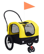 portable 2-In-1 Bicycle Aanhangwagen Jogging Kinderwagen For Pet Baby Camping Walking Walking Walking Cycling durable Hondendrager 80Kg