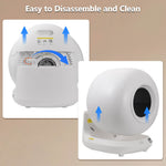 EU stock 78L smart automatic litter box with eco-friendly ABS dust-free odor control & large capacity