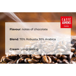 Armeno Caffe Srl Premium Quality 1Kg Italian Coffee beans Robusta and Brazilian Healthy Pack For Daily Espresso Use