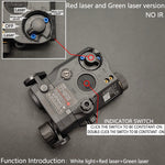 Tactische PEQ 15 Red Laser white Light and IR Vult Light Buitenlaserwijzers Red Laser Scout Lights